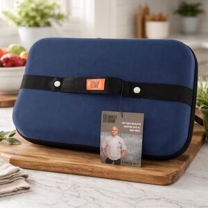 Robert Irvine Insulated Carrying Case - Navy Blue 2 Pc